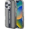 Karl Lagerfeld IML Stripe Logo Zadní Kryt pro iPhone 16 Pro Max Black