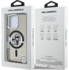 Karl Lagerfeld IML Glitter Karl and Choupette Sketch MagSafe Zadný Kryt pre iPhone 16 Pro Max Black