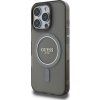 Guess IML Glitter Ring MagSafe Zadní Kryt pro iPhone 16 Pro Max Black