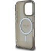 Guess IML Glitter Ring MagSafe Zadní Kryt pro iPhone 16 Pro Max Black