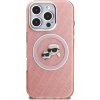 Karl Lagerfeld IML K&CH Heads Repeated Logo MagSafe Zadní Kryt pro iPhone 16 Pro Max Pink