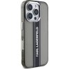 Karl Lagerfeld IML Stripe Logo Zadní Kryt pro iPhone 16 Pro Black