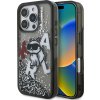 Karl Lagerfeld Liquid Glitter Scattered Choupette Zadní Kryt pro iPhone 16 Pro Black