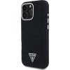 Guess Denim Triangle Logo MagSafe Zadní Kryt pro iPhone 16 Pro Black