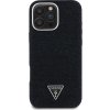 Guess Denim Triangle Logo MagSafe Zadní Kryt pro iPhone 16 Pro Black