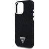 Guess Denim Triangle Logo MagSafe Zadní Kryt pro iPhone 16 Pro Black