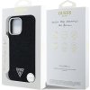 Guess Denim Triangle Logo MagSafe Zadní Kryt pro iPhone 16 Pro Black