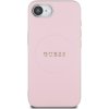 Guess PU Grained Classic Logo MagSafe Zadní Kryt pro iPhone 16e Pink