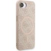 Guess PU Leather 4G Colored Ring Strap MagSafe Zadní Kryt pro iPhone 16e/17e Pink