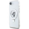 Karl Lagerfeld Ringstand Karl and Choupette MagSafe Zadný Kryt pre iPhone 16e White