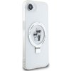 Karl Lagerfeld Ringstand Karl and Choupette MagSafe Zadný Kryt pre iPhone 16e White