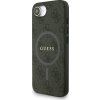 Guess PU Leather 4G Colored Ring Strap MagSafe Zadní Kryt pro iPhone 16e/17e Black