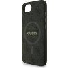Guess PU Leather 4G Colored Ring Strap MagSafe Zadní Kryt pro iPhone 16e/17e Black