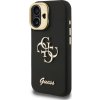 Guess PU Grained 4G Logo Stand Camera Frame Zadný Kryt pre iPhone 16 Black