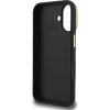 Guess PU Grained 4G Logo Stand Camera Frame Zadný Kryt pre iPhone 16 Black