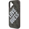 Guess PU Leather 4G Big Love Logo MagSafe Zadní Kryt pro iPhone 16 Brown