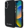 Karl Lagerfeld Grained PU Repeated Logo MagSafe Zadní Kryt pro iPhone 16 Black