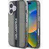 Karl Lagerfeld IML Stripe Logo Zadní Kryt pro iPhone 16 Black