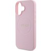 Guess PU Grained Classic Logo MagSafe Zadní Kryt pro iPhone 16 Pink