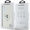 Karl Lagerfeld Ringstand Karl and Choupette MagSafe Zadný Kryt pre iPhone 16 White