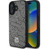 DKNY PU Leather Crosswalk Pattern Magsafe Zadní Kryt pro iPhone 16 Ivory