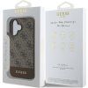 Guess PU 4G Stripe Zadní Kryt pro iPhone 16 Brown