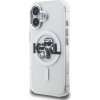 Karl Lagerfeld IML Glitter Karl and Choupette Sketch MagSafe Zadný Kryt pre iPhone 16 Transparent