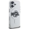 Karl Lagerfeld IML Glitter Karl and Choupette Sketch MagSafe Zadný Kryt pre iPhone 16 Transparent