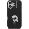 Karl Lagerfeld IML Aquarelle Karl Zadní Kryt pro iPhone 16 Black