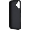 Guess PU Grained 4G Metal Logo Zadní Kryt pro iPhone 16 Black