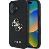 Guess PU Grained 4G Metal Logo Zadní Kryt pro iPhone 16 Black