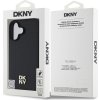 DKNY PU Leather Repeat Pattern Stack Logo MagSafe Zadní Kryt pro iPhone 16 Black