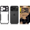 Tactical Quantum Stealth Kryt pre Apple iPhone 17 Pro Clear/Black