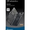 Prémiové kožené puzdro typu kniha Cellularline Supreme pre Apple iPhone 7/8/SE (2020/2022), čierne