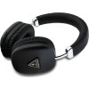 Guess Saffiano PU Leather Triangle Logo Bezdrátová Sluchátka Black