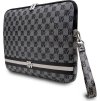 DKNY PU Leather Checkered Pattern and Stripe Obal na Notebook 13/14" Black
