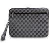 DKNY PU Leather Checkered Pattern and Stripe Obal na Notebook 13/14" Black