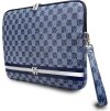 DKNY PU Leather Checkered Pattern and Stripe Obal na Notebook 13/14" Blue