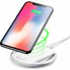 Bezdrátová nabíječka Cellularline Wireless Fast Charger Pad 10W + nabíjecí adaptér, Qi standard, bílá