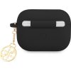 Guess 4G Charm Silikónové Puzdro pre AirPods Pro Black