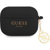 Guess 4G Charm Silikónové Puzdro pre AirPods Pro Black
