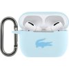 Lacoste Liquid Silicone Glossy Printing Logo Pouzdro pro AirPods Pro Blue