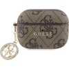 Guess 4G Script PC/PU Charm Puzdro pre AirPods Pro 2 Brown