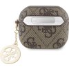 Guess 4G Script PC/PU Charm Puzdro pre AirPods 3 Brown