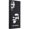 Karl Lagerfeld 3D Rubber Karl and Choupette Zadní Kryt pro Samsung Galaxy S24 Ultra Black