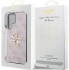 Guess PU 4G Metal Logo Zadný Kryt pre Samsung Galaxy S24 Ultra Pink