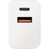 OBAL:ME Cestovní Nabíječka USB-A + USB-C 20W White