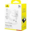 Baseus Palm Fast Nabíjačka USB-A + USB-C 30W White