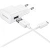 EP-TA50EWE + ECB-DU4AWE Samsung 8W Cestovná nabíjačka + microUSB Dátový Kábel White (OOB Bulk)