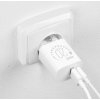 OBAL:ME Cestovní Nabíječka USB-A + USB-C 20W + 2x kabel 1m White